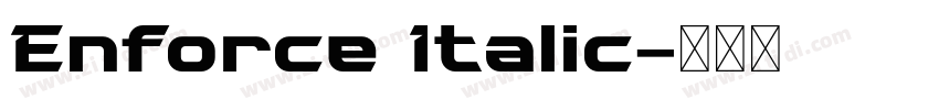 Enforce Italic字体转换 Enforce Italic字体转换